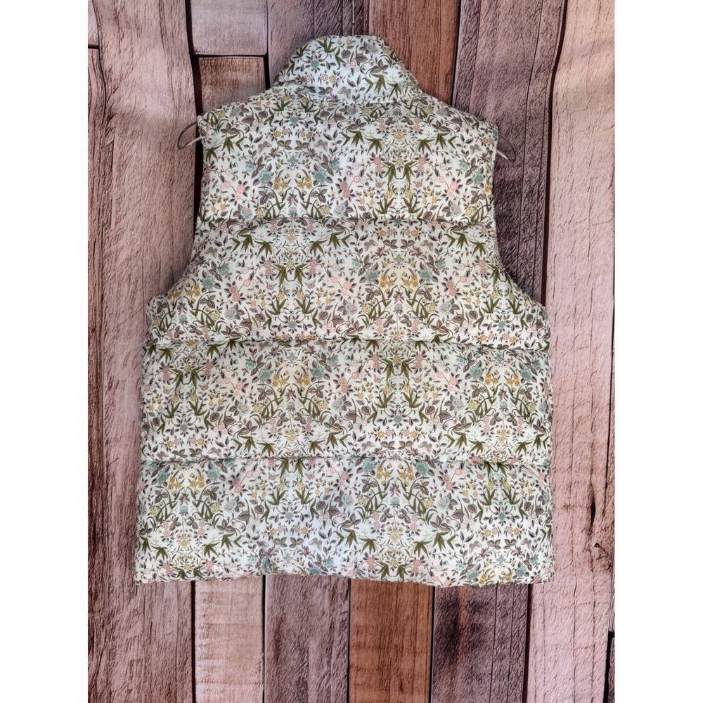 J.Crew Puffer Vest Liberty Tapestry Floral PrimaLoft Cottagecore Fall Medium - Picture 2 of 10